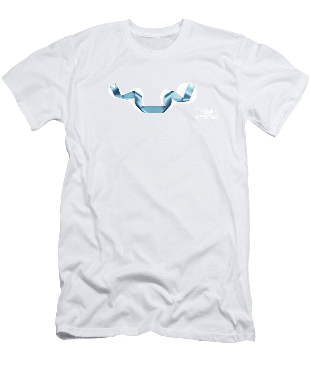 Blue Streamer Ribbon 2 Ben Massiot T-Shirt