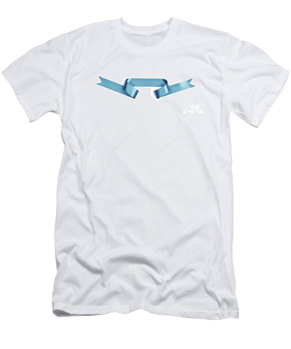 Blue Streamer Ribbon 4 Ben Massiot T-Shirt