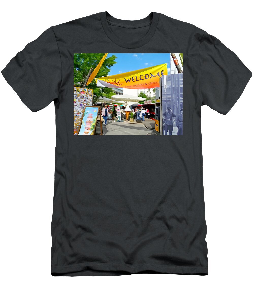 Charlies Beach At the Former Berlin Checkpoint Charlie 21 Select Photos T-Shirt