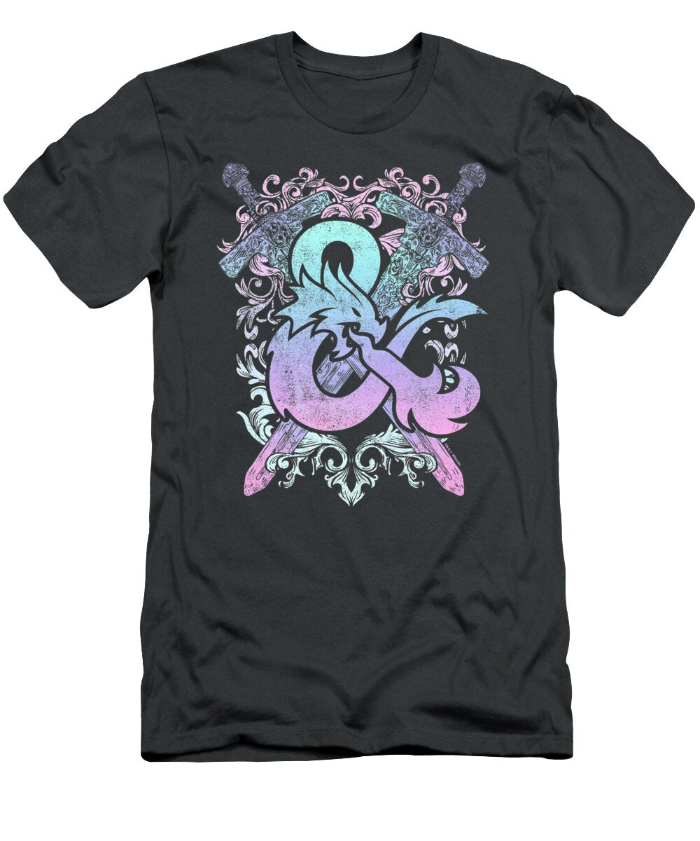 Dungeons Dragons Ampersand Pastel Logo Lucas Janice T-Shirt