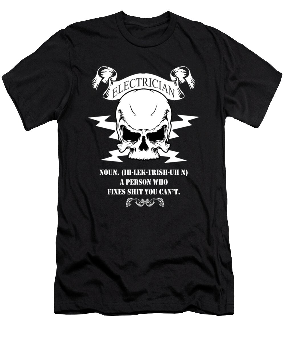 Electrician Skull Tinh Tran Le Thanh T-Shirt