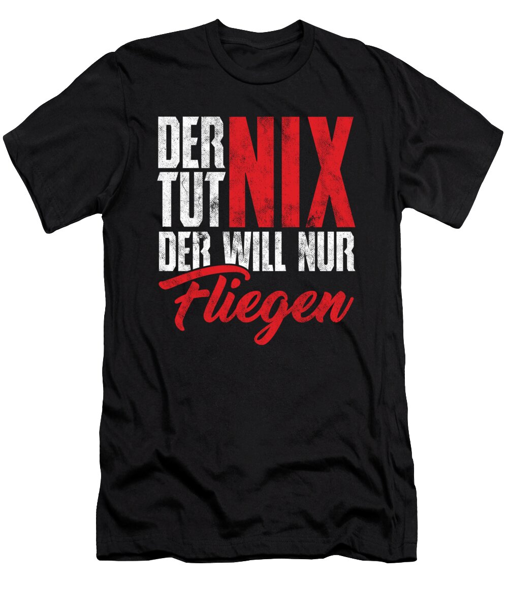 Fliegen Pilot Fluglotse Flugzeug Flughafen Gift Thomas Larch T-Shirt