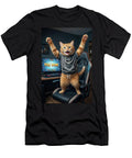 Funny Cat Celebrating Gaming Victory Matthias Hauser T-Shirt