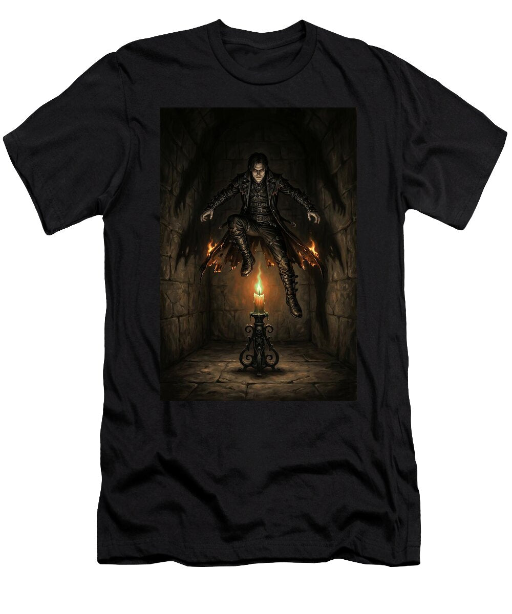 Jack Be Nimble Dark Gothic Nursery Rhyme Titan Lore Co T-Shirt
