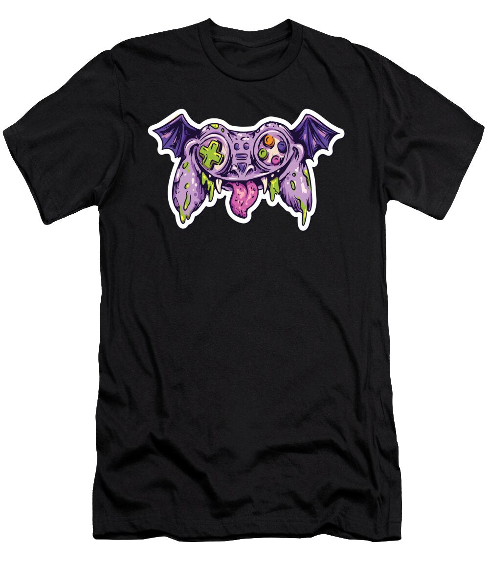 Monster Joystick Controller Gamer Moon T-Shirt