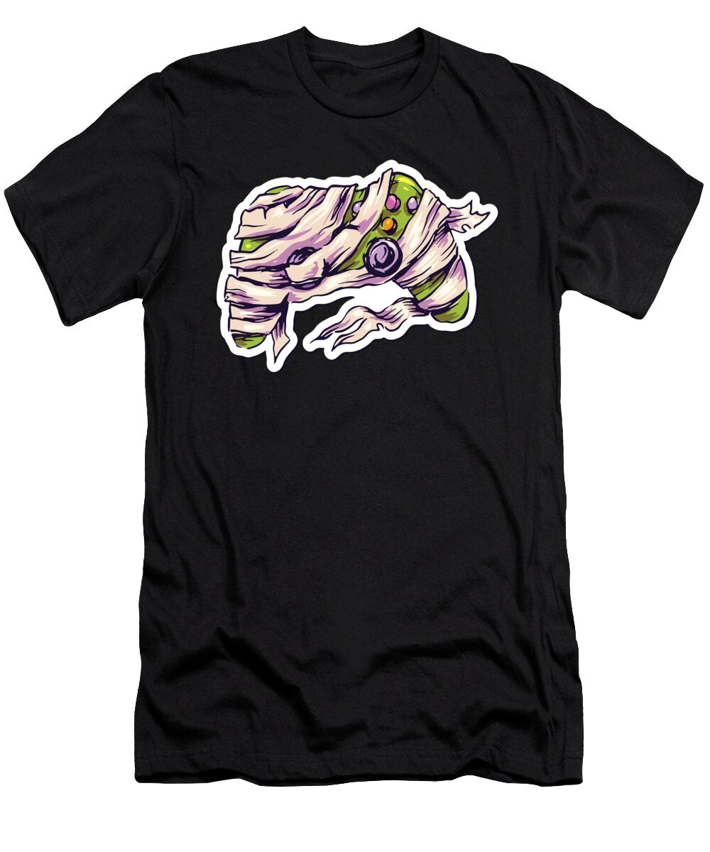 Mummy Joystick Controller Gamer Moon T-Shirt