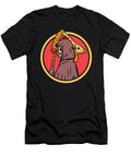 Retro Halloween Pizza Lover Ghost Grim Reaper Toms Store T-Shirt