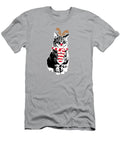 Rudolph the Red Nosed Cat Art By Linda Woods Linda Woods T-Shirt