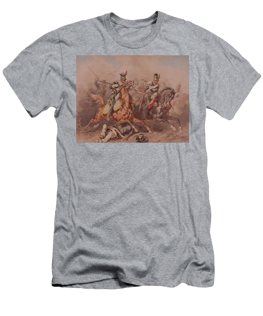 Skirmish Between Lancers From the Legion of the Vistula and the Russian Cuirassiers Juliusz Kossak Polish T-Shirt