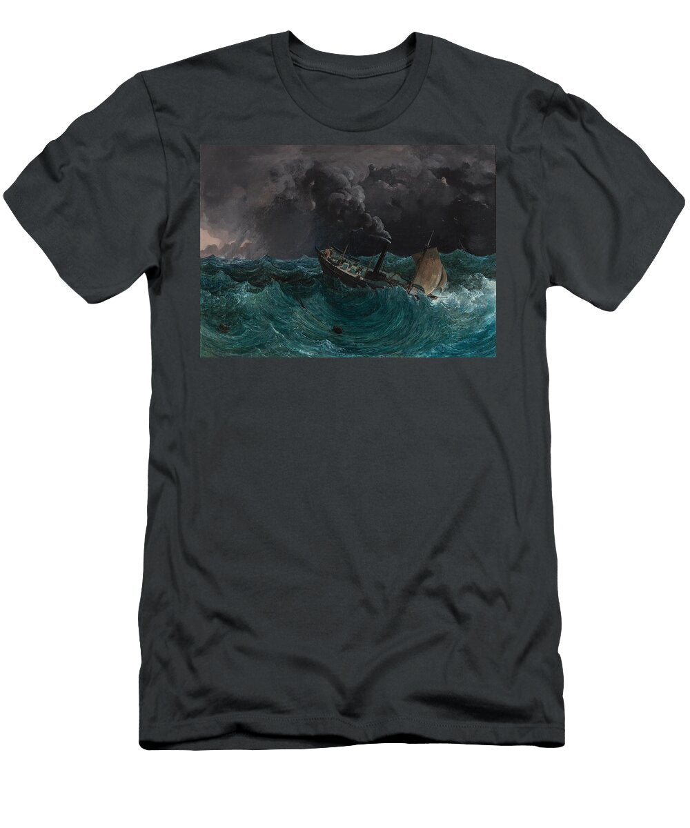 The Imperial and Royal Steamboat Marianna in a Storm in the Black Sea Thomas Ender Austrian T-Shirt